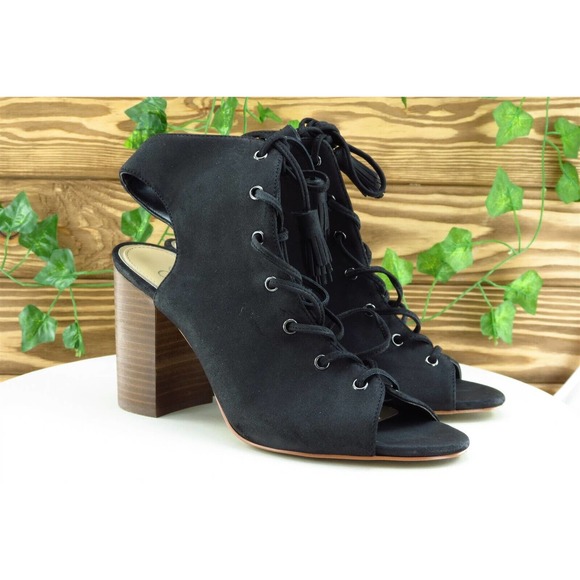 Jessica Simpson Women‎ Sz 7 M Black Pump Synthetic Shoes Tilory - Picture 4 of 11